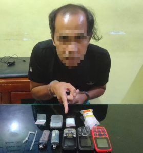 Kapolsek Siak Hulu Pimpin Penangkapan Pelaku Narkoba, Tersangka Sempat Buang BB