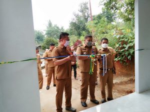 Ahmad Begab, M.si Resmikan Gedung Baru Puskesdes Desa Tabing