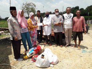 Baznas Pelalawan Serahkan Bantuan untuk Korban Bencana Angin Puting Beliung Didesa Kemang