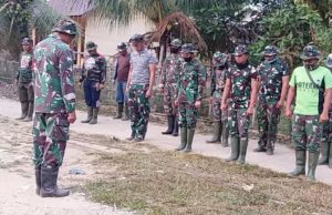 Satgas TMMD Ke-110 Kodim 0313/Kpr Melaksanakan Apel Pagi Sebelum Beraktivitas