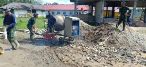 Satgas TMMD Ke -110, Berjibaku Pembuatan Drainase Didesa Rokan Koto Ruang