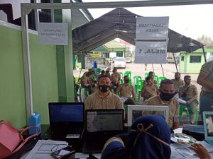 Personil Kodim 0313/KPR Laksanakan Suntik Vaksin Sinovac