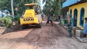 Pemeliharaan Badan Jalan di Desa Tapung Jaya Capai 55 Persen dan Pengerjaannya Terus Dikebut