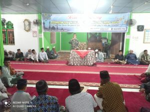 Berbaur Bersama Warga, Satgas TMMD ke-110 Ikuti Peringatan Isra Mi’raj