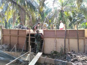 Pemasangan Mal Tuntas, Satgas TMMD Ke- 110 Kodim 0313/KPR Siap Lakukan Pengecoran Box Calvert