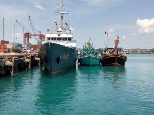 KP. Bisma-8001 Korpolairud Baharkam Polri Berhasil Amankan Dua Unit Kapal Ikan Asing Berbendera Vietnam