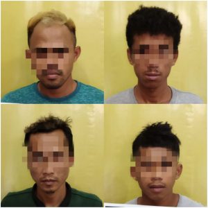 4 Tersangka Digulung Resnarkoba Polres Kampar dengan BB 41,62 Gram Shabu