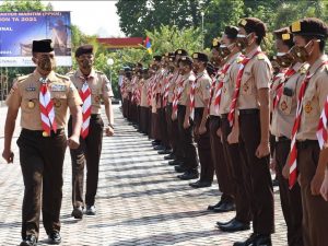 Tingkatkan Semangat Bela Negara, TNI AL Gelar Apel Gabungan Saka Bahari