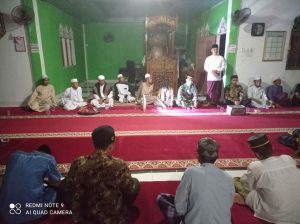 Sambut Malam Nisfu Sya’ban, Anggota Satgas TMMD Ke- 110 Kodim 0313 /KPR Gelar Doa Bersama