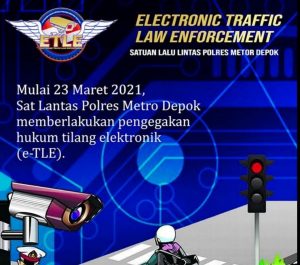 Ingat.. Satlantas Metro Depok Berlakukan e-TLE Tanggal 23 Maret, Berikut Penjelasannya