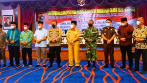 Menjelang PSU, Kapolres Rohul Bersama Dandim 0313/KPR Deklarasi Jaga Kamtibmas