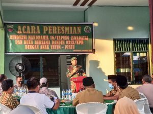 Dandim Resmikan Renovasi Kantor Koramil 16/Tapung Swadaya
