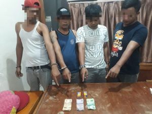 4 Pelaku Judi Qiu-qiu Ditangkap Polsek Kampar Kiri Hilir di Desa Lubuk Sakai