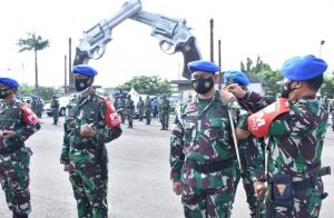 TNI AL Larang Mudik, Puspomal gelar Apel Khusus Pengamanan Idul Fitri 1442 H
