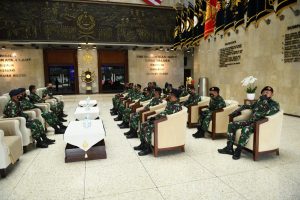 Kasal Terima Pelaporan Korps Kenkat 14 Pati TNI AL