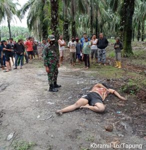 Babinsa Koramil 16/Tapung Pantau Penemuan Mayat