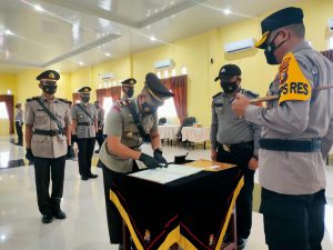 Kapolres Kampar Pimpin Sertijab Kasat Lantas dan Kasat Binmas Serta 3 Kapolsek Jajaran