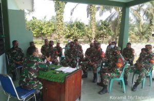 Jam Komandan, Ini Arahan Danramil 16/Tapung Kepada Para Babinsa