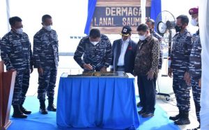 Kasal Resmikan Dermaga Lanal Saumlaki Dukung Pengamanan ALKI III