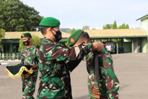 Dandim Pimpin acara Korp Raport 16 Prajurit Kodim 0104/Atim Purna Tugas