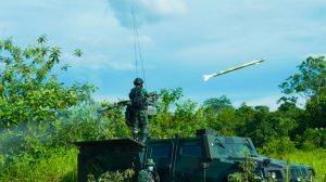 Pesawat Tanpa Awak Dihancurkan Rudal Gagak Hitam di Wilayah Udara Baturaja