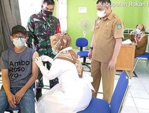 Sertu Dedy Junianto : Vaksinasi Dilakukan Dalam Rangka Menekan Penyebaran Covid-19