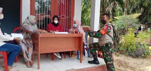 Babinsa Koto Ranah Pantau Vaksinasi di Wilayah
