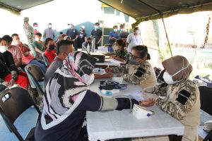 Serbuan Vaksinasi Korem 172/PWY, Polda Papua dan Pemkot Jayapura Capai 2.752 Orang