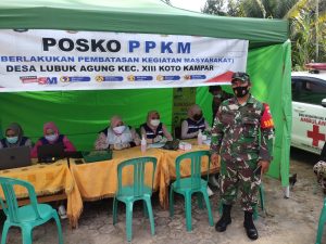 Cegah Covid-19, Ini Pesan Babinsa Koramil 12/XIII Koto Kampar Kopda Ade Jendra