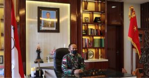Pangdam XVII/Cenderawasih, Ikuti Pray From Home Secara Virtual bersama Presiden RI