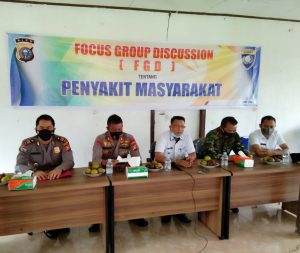 Kasat Binmas Polres Kampar Sosialisasi Tentang Penyalahgunaan Narkoba dan FGD di Kelurahan Batu Bersurat