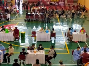 Pangkalan TNI AL Banten Dukung Serbuan Vaksinasi di Serang