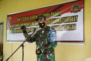 Peduli Pasien Isoman Covid -19, Danrem 162/WB Berikan Bantuan Sembako dan Obat ke Warga Desa
