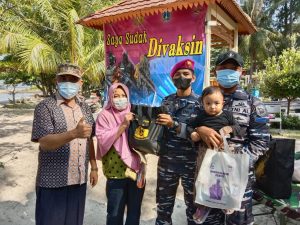 Serbuan Vaksin Covid 19 TNI AL di Pulau Tidung Berhasil