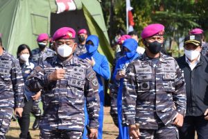 TNI AL Melalui Korps Marinir Kembali Vaksinasi Masyarakat Marunda