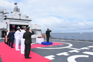 TNI AL Gelar Upacara HUT Ke-76 Kemerdekaan RI di Tapal Batas Perairan Ambalat