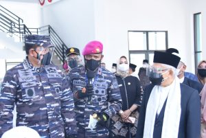 TNI AL Laksanakan Serbuan Vaksinasi ke Pondok Pesantren An Nawawi Tanara