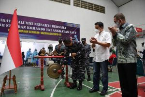 Tidak Kendor, TNI AL Terus Lakukan Serbuan Vaksinasi, Kali Ini Bersinergi dengan Universitas Trisakti