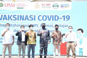 Kasal Tinjau Vaksinasi di Universitas Muhammadiyah Yogyakarta