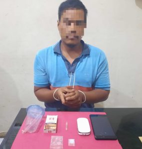 Resnarkoba Polres Kampar Tangkap Seorang Pengedar Shabu di Penyasawan Rumbio