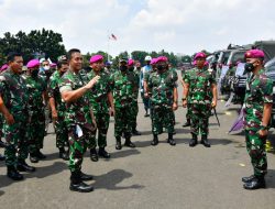 Sarang Petarung Marinir TNI AL Cilandak Disambangi Panglima TNI Jenderal TNI Andika Perkasa