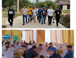 Wakil Ketua Komisi Dua DPRD Pelalawan Hadiri Syukuran Kades Talau