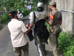 Dianggap Melanggar Perda, RoboCop Digelandang Satpol PP Kota Depok