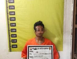 Polsek XIII Koto Ungkap Kasus Curanmor, Pelaku Ditangkap Saat Berada Dirumah
