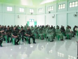 Kodim 0313/Kpr Terima Ceramah Bintal Umum Mental Ideologi dan Kejuangan Dari Tim Bintaljarahdam I/BB