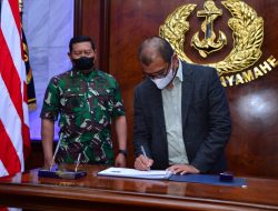 Kasal Terima Kunjungan Gubernur Lemhannas RI