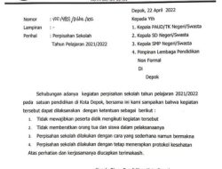 Respon Cepat, Disdik Kota Depok Keluarkan Surat Ketentuan Terkait Kegiatan Perpisahan Sekolahan