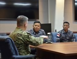 Satgas Rimpac TNI AL Berlabuh di Dermaga Naval Base Guam, Amerika