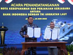 TNI AL Dukung BI Jamin Ketersediaan Rupiah di Seluruh Penjuru Indonesia