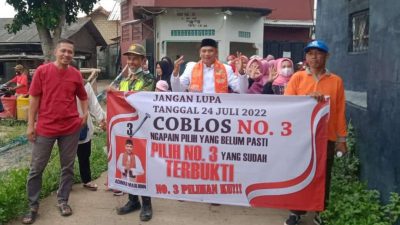 Jelang Pemilihan Ketua RW01 Jatijajar, Calon Nomor 03 Berkeliling sampaikan Visi dan Misi